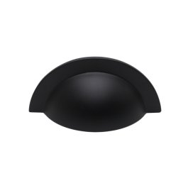 Matt Black Finish Monmouth Round Kitchen Cup Drawer Cup Pull Handle