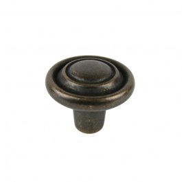 Antique Brass Finish Round Furniture Cabinet Knob