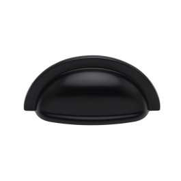 Matt Black Finish Cabinet Drawer Cup Pull Handle