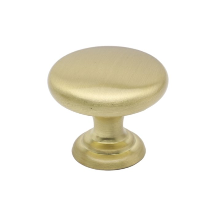 Brushed Satin Brass Finish Modern Monmouth Style Bedroom Cabinet Knobs